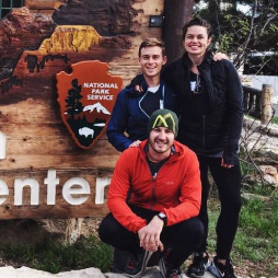 Mitchell, Scott and Kelly before their first CF Xtreme Hike (Grand Canyon 2016)