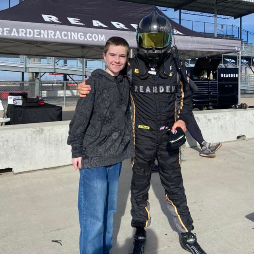 Orion LOVES race cars and dreams of one day being a pro driver like Dmitri from Rearden Racing