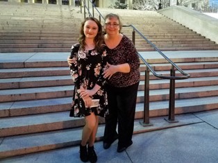 Hayley and Mom- Show Choir Trip to Nashville