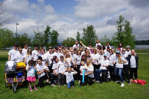 Stevie's Superheroes at the Denver Great Strides Walk in 2018