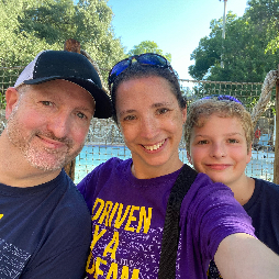 Mom, Dad, and I at Great Strides 2022