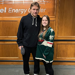 Trista & Kaprizov from the MN Wild