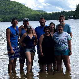 Ethan and Family at Blue Mountain Lake